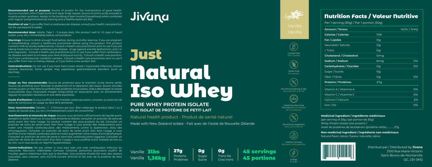 Natural Iso Whey Vanilla