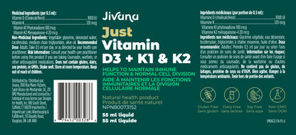 Vitamin D + K1 & K2